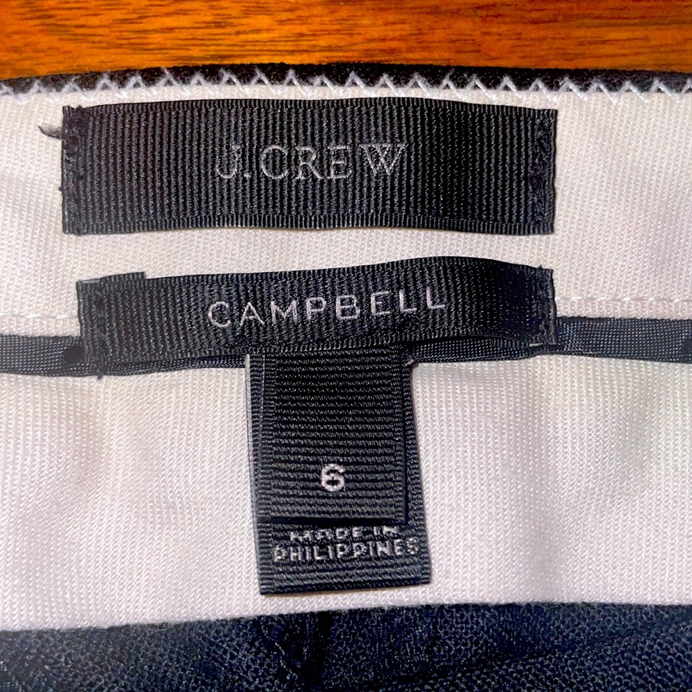 J. Crew Campbell Wool Blend Trousers/Pants